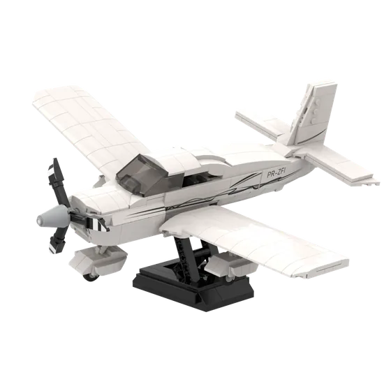 Custom brick kit of an aircraft
