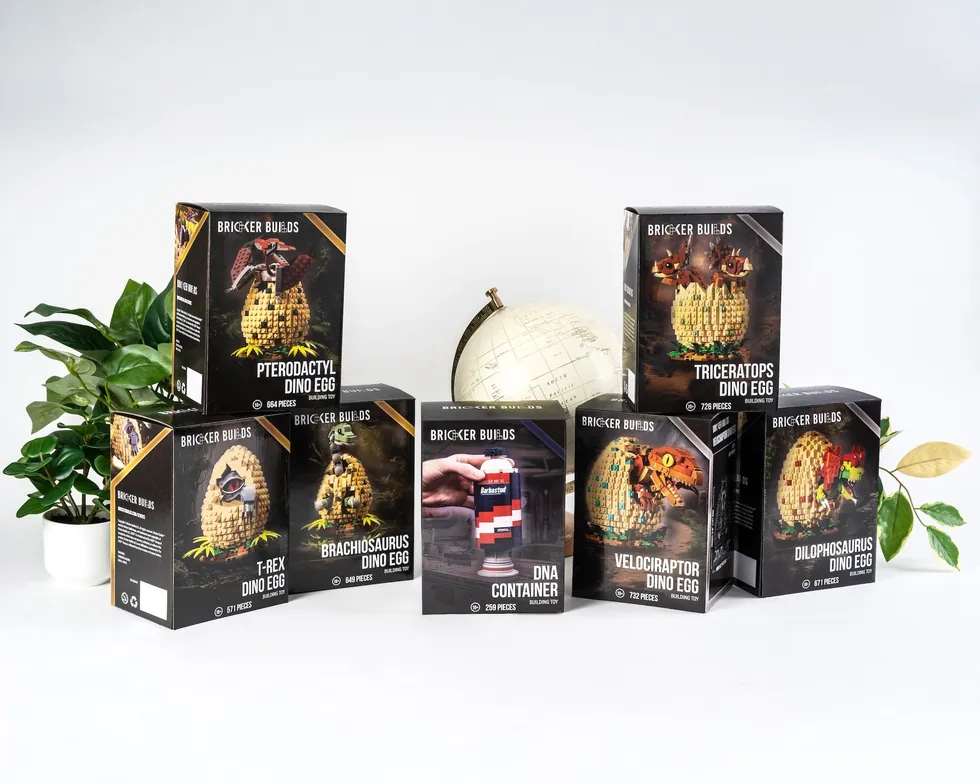 Boxed Bricker Builds kits ready to gift