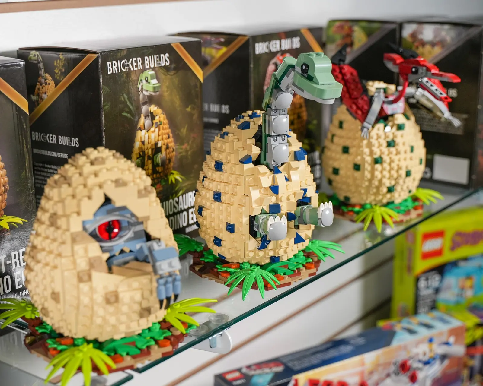 Bricker Builds kits and boxes on a retail shelf