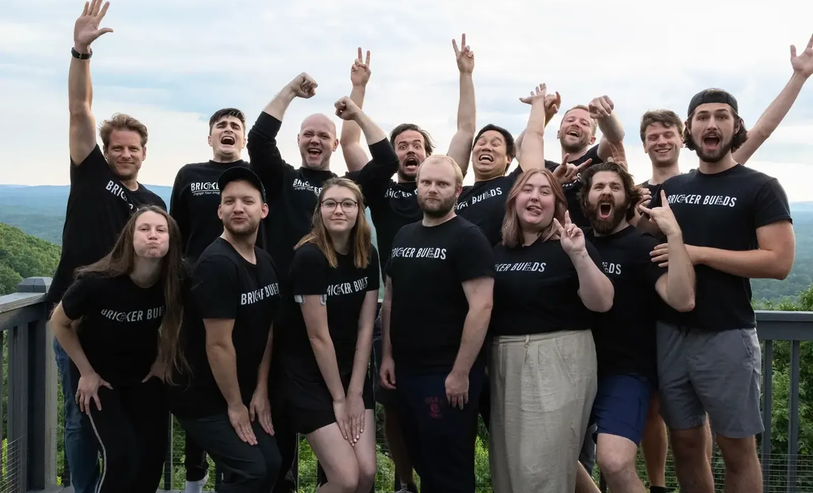The Bricker Builds team together outdoors